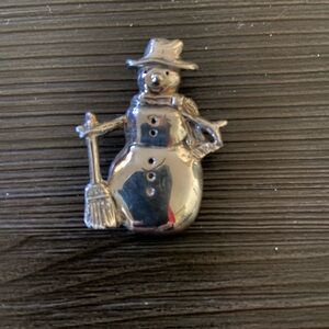 Silver Snowman by JH Breckell Silversmiths